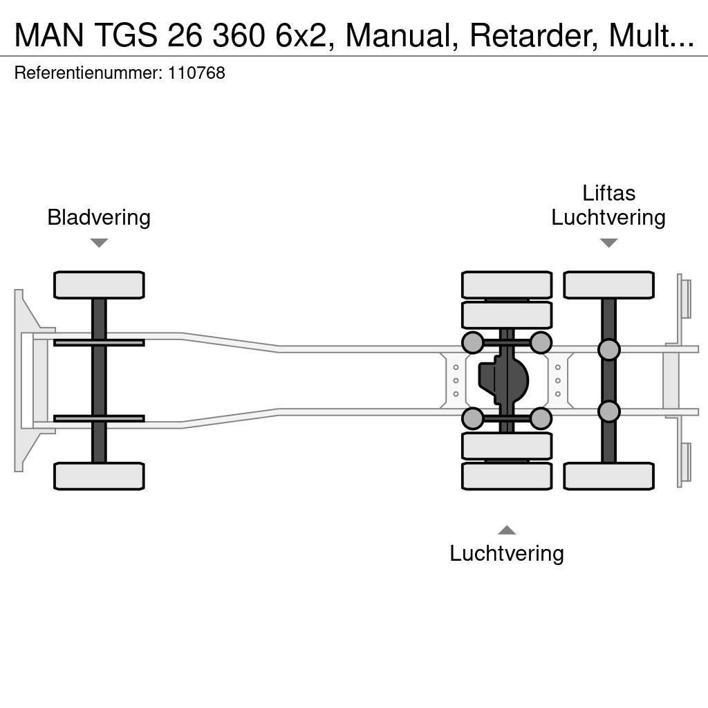 MAN TGS 26 360 6x2, Manual, Retarder, Multilift Krokbil