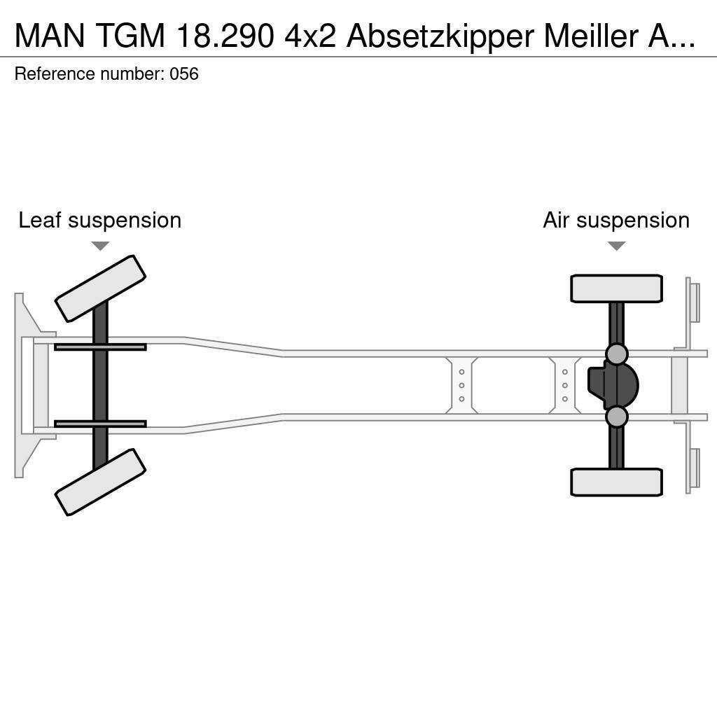 MAN TGM 18.290 4x2 Absetzkipper Meiller AK 10 MT Liftdumper biler