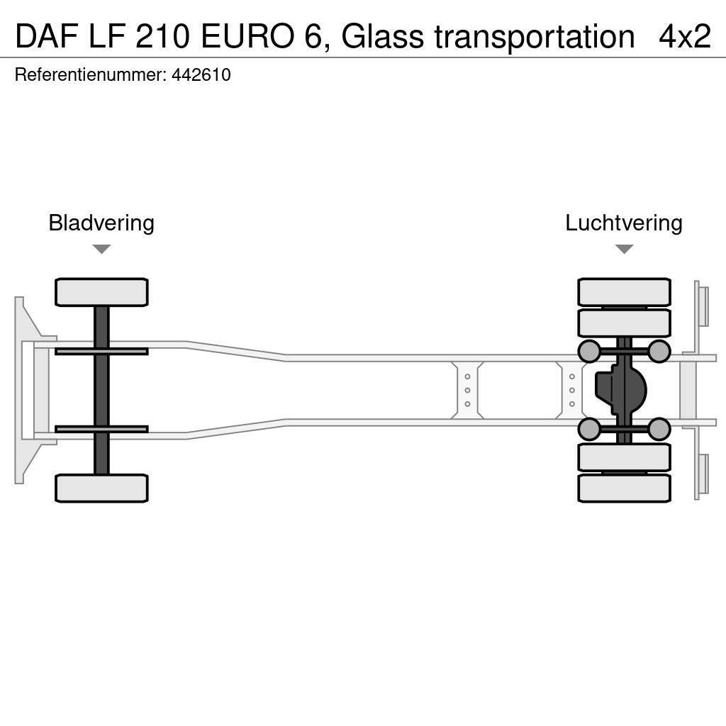 DAF LF 210 EURO 6, Glass transportation Skapbiler