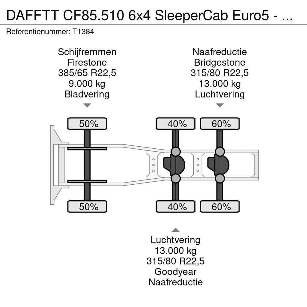 DAF FTT CF85.510 6x4 SleeperCab Euro5 - 189.000km Orig Trekkvogner