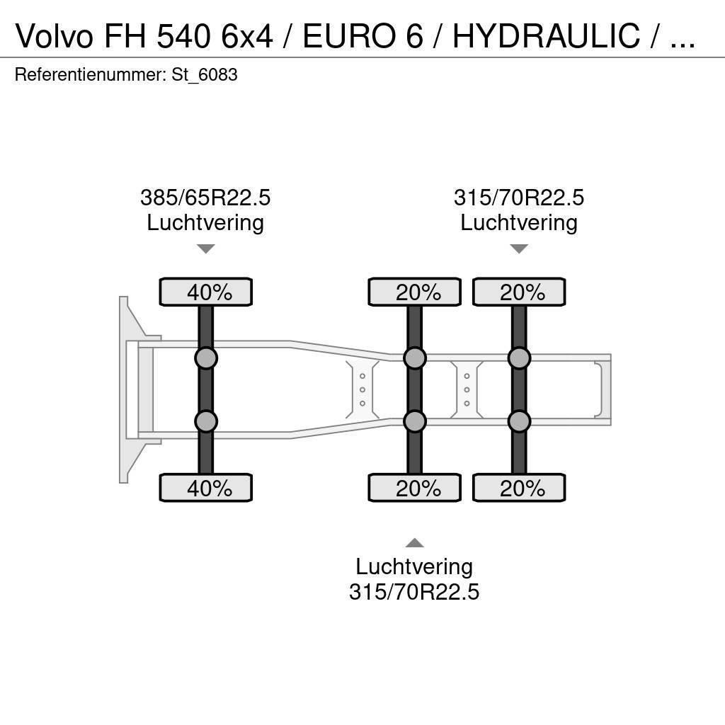 Volvo FH 540 6x4 / EURO 6 / HYDRAULIC / RETARDER Trekkvogner