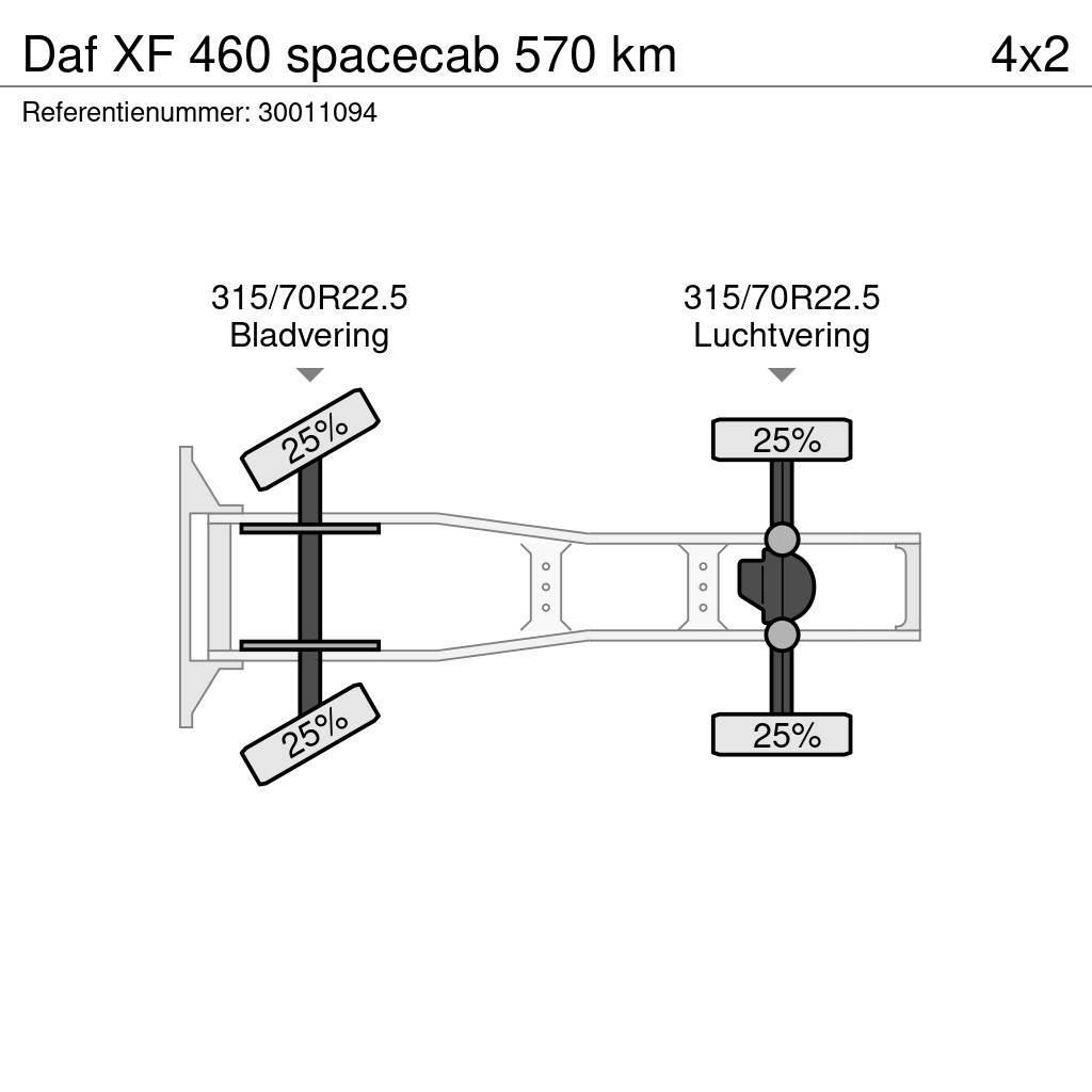 DAF XF 460 spacecab 570 km Trekkvogner