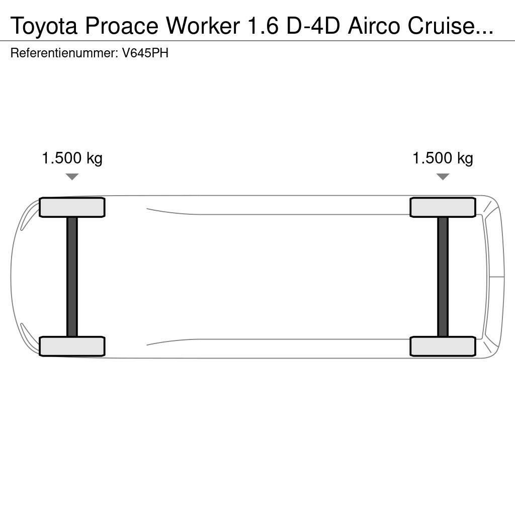 Toyota ProAce Worker 1.6 D-4D Airco Cruisecontrol EURO 6 Lette lastebiler