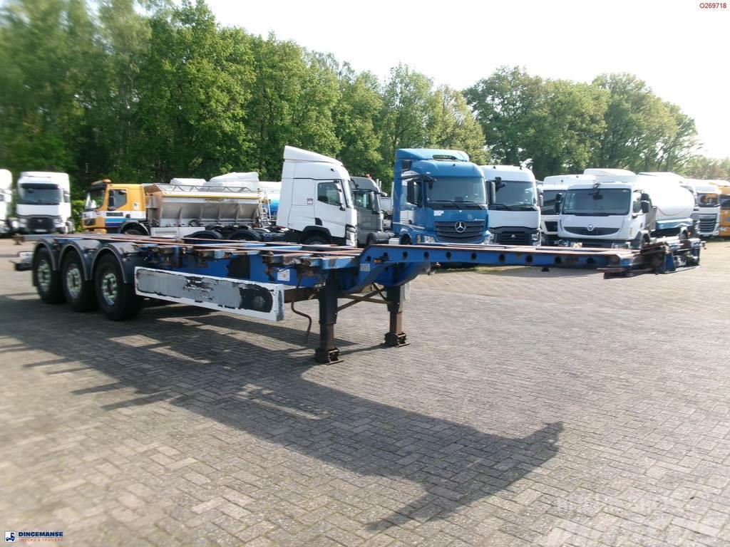 Krone 3-axle container trailer 20-30-40-45 ft SDC27 Containerchassis Semitrailere