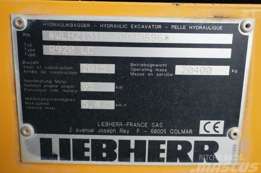 Liebherr R 920 LC Beltegraver