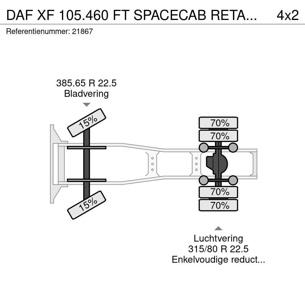 DAF XF 105.460 FT SPACECAB RETARDER PTO Trekkvogner