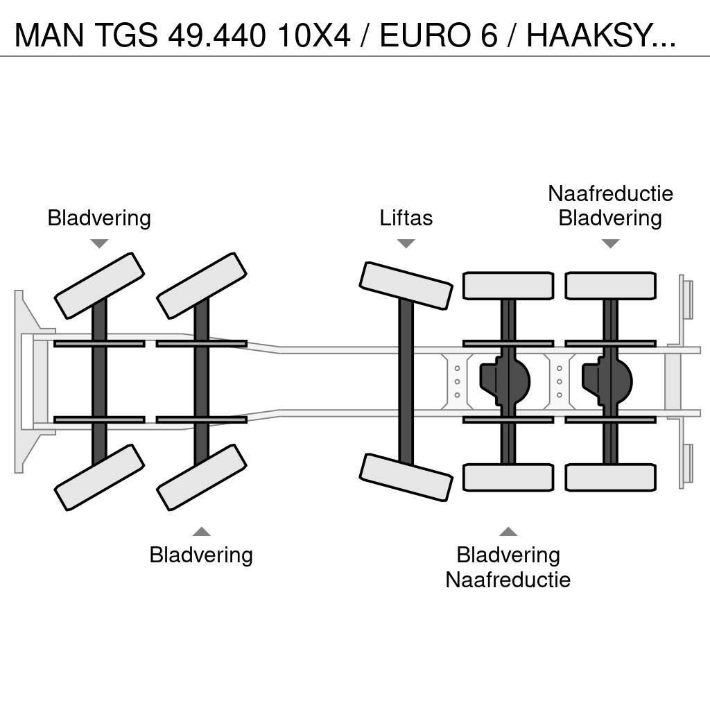 MAN TGS 49.440 10X4 / EURO 6 / HAAKSYSTEEM VDL 30 TONS Krokbil
