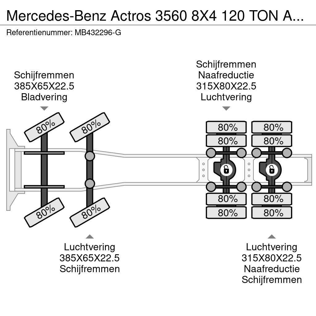 Mercedes-Benz Actros 3560 8X4 120 TON AN RETARDER Trekkvogner