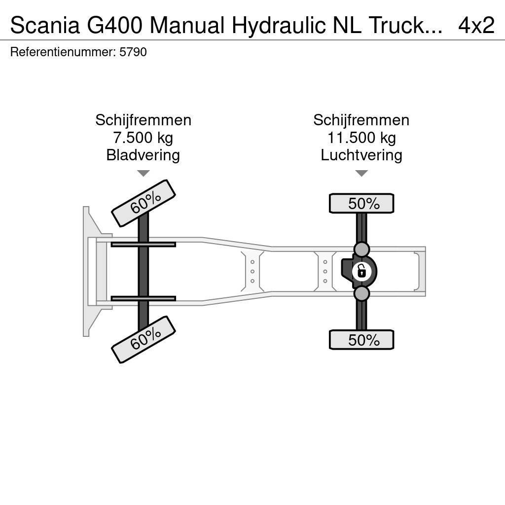 Scania G400 Manual Hydraulic NL Truck EURO 5 Trekkvogner