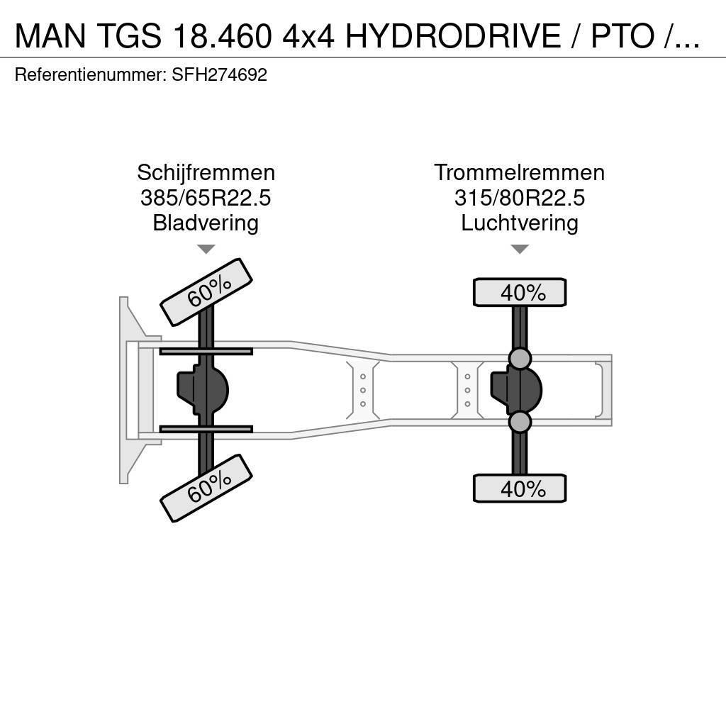 MAN TGS 18.460 4x4 HYDRODRIVE / PTO / GROS PONTS - BIG Trekkvogner
