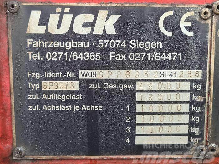  LUCK SP 35/3 | Dutch registration | Heavy duty Planhengere semi
