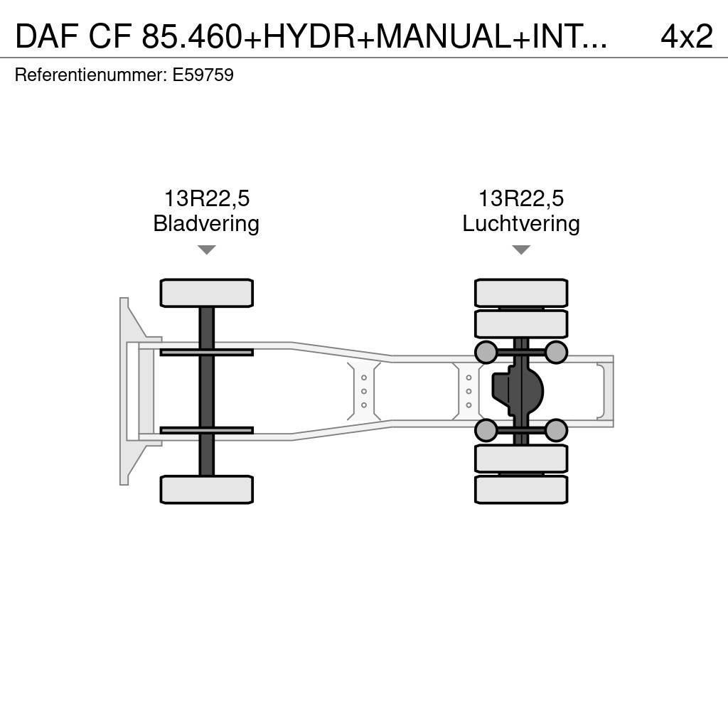 DAF CF 85.460+HYDR+MANUAL+INTARDER Trekkvogner