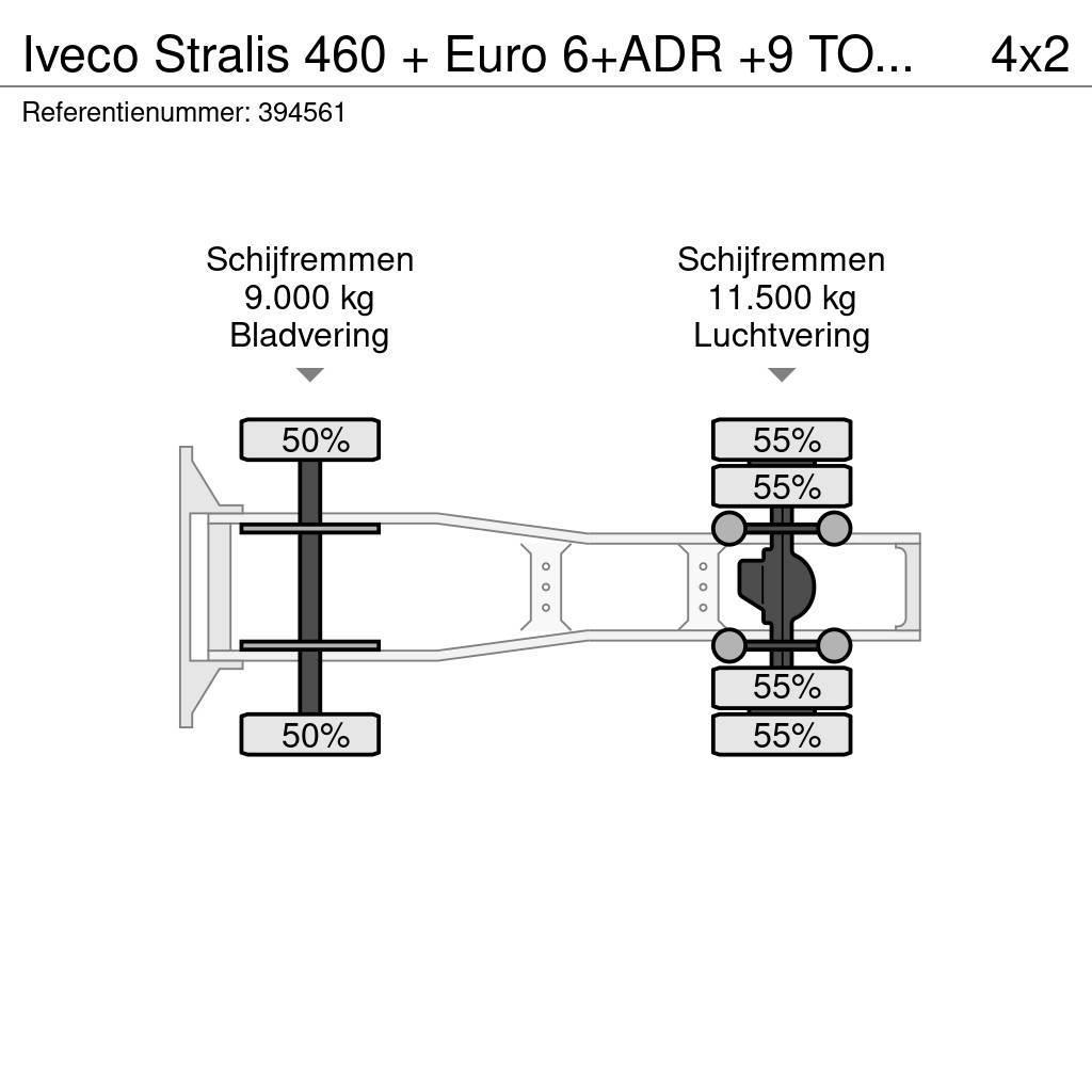 Iveco Stralis 460 + Euro 6+ADR +9 TONS VOORAS Trekkvogner