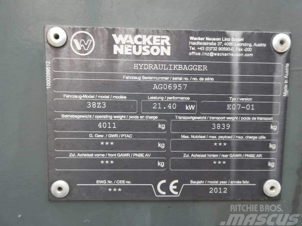 Wacker Neuson 38 Z3 Minigravere <7t