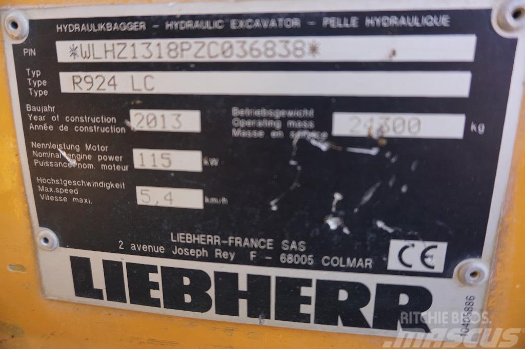 Liebherr R 924 LC Beltegraver