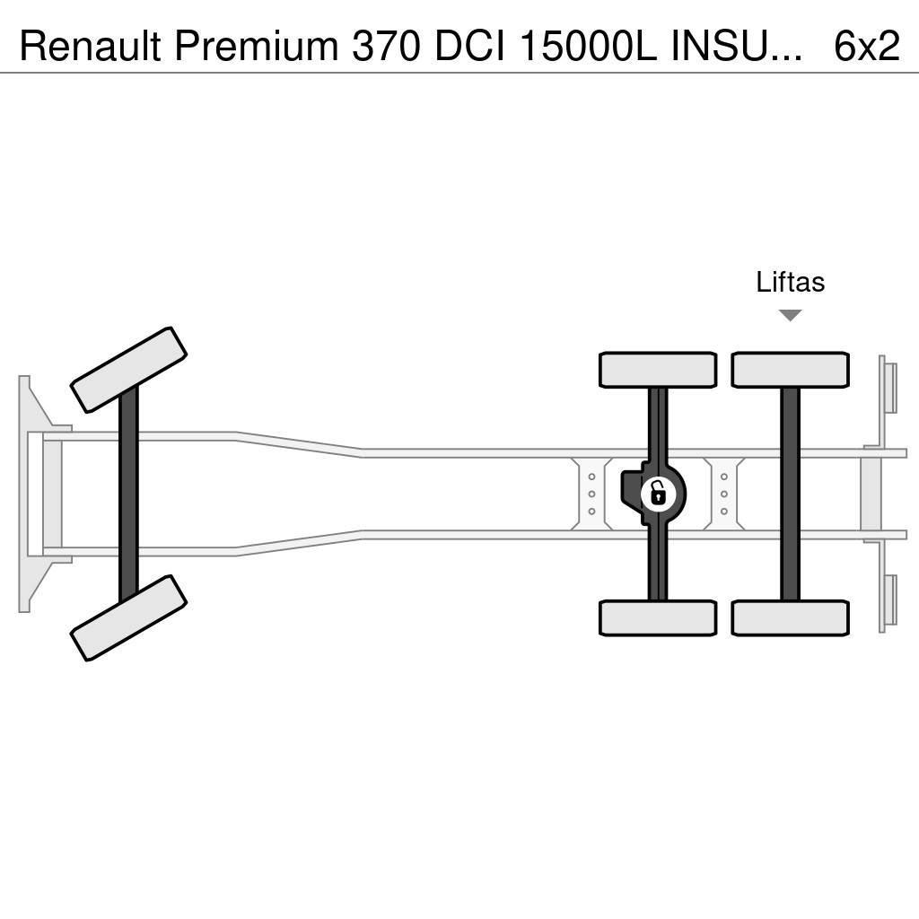 Renault Premium 370 DCI 15000L INSULATED STAINLESS STEEL T Tankbiler