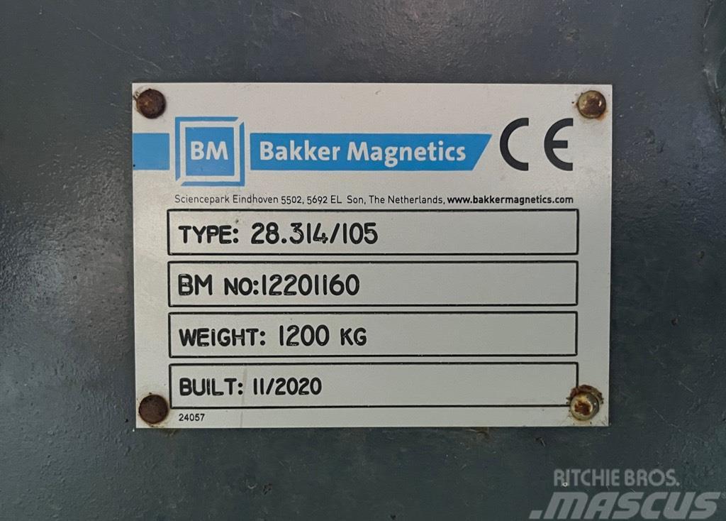 Bakker Magnetics 28.314/105 Overband Separator Bovenbandm Utstyr for avfall sortering