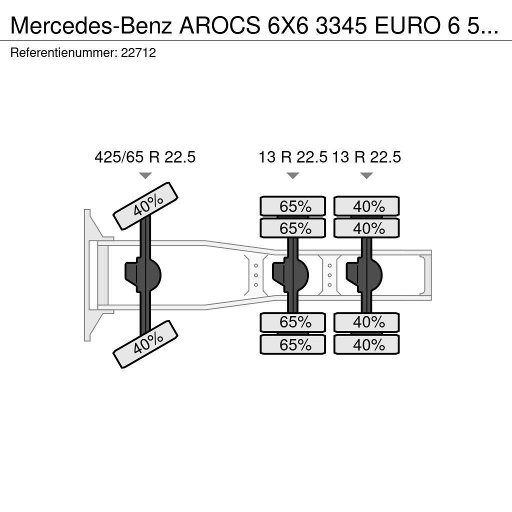 Mercedes-Benz AROCS 6X6 3345 EURO 6 535.400KM Trekkvogner