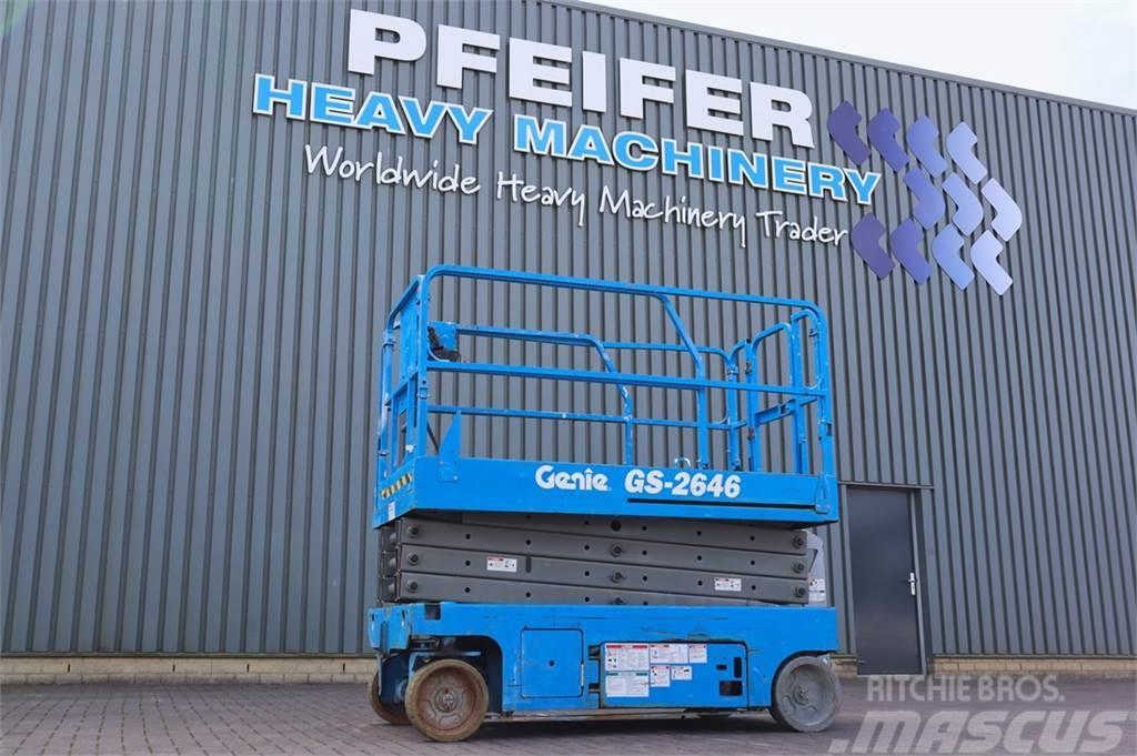 Genie GS2646 Electric, Working Height 9.80m, Capacity 45 Sakselifter