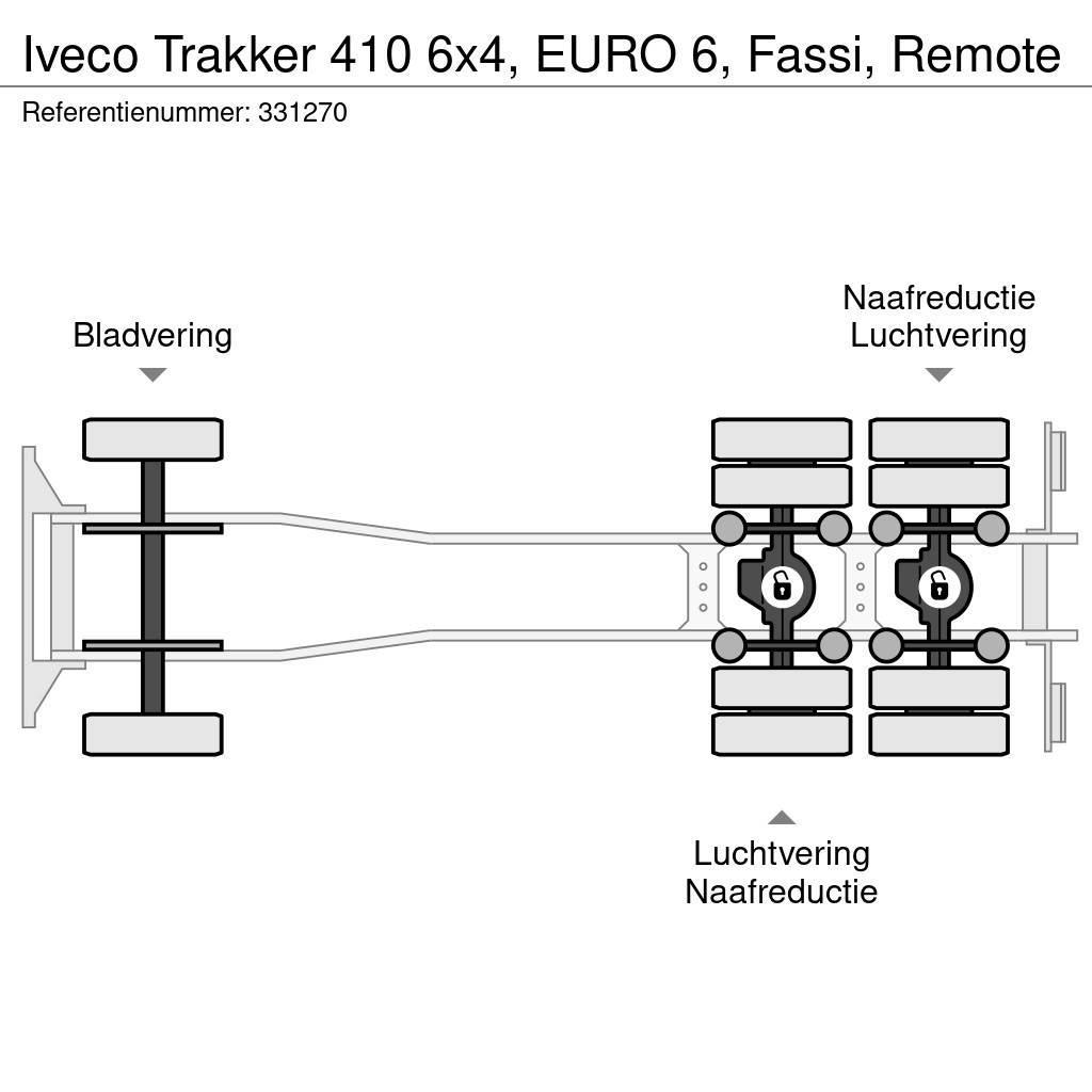 Iveco Trakker 410 6x4, EURO 6, Fassi, Remote Planbiler