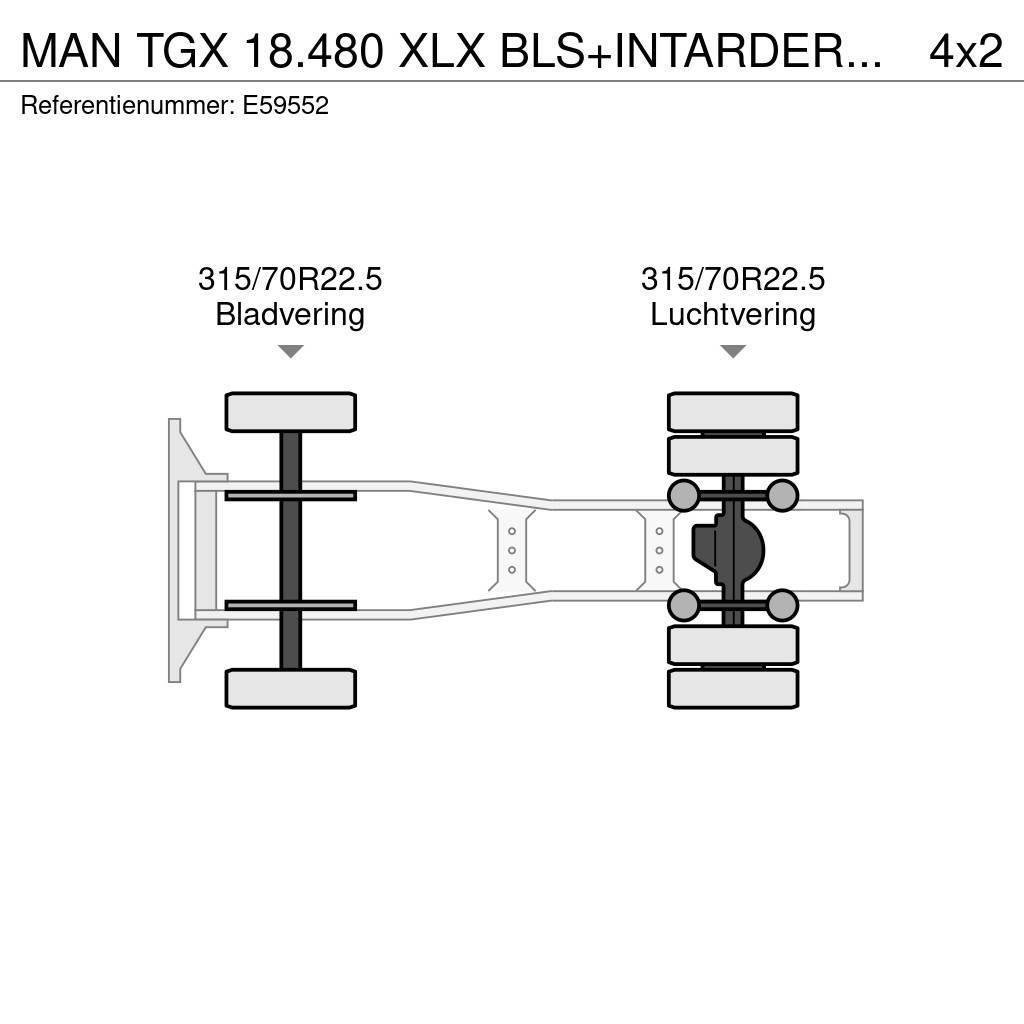 MAN TGX 18.480 XLX BLS+INTARDER+EURO 5 Trekkvogner