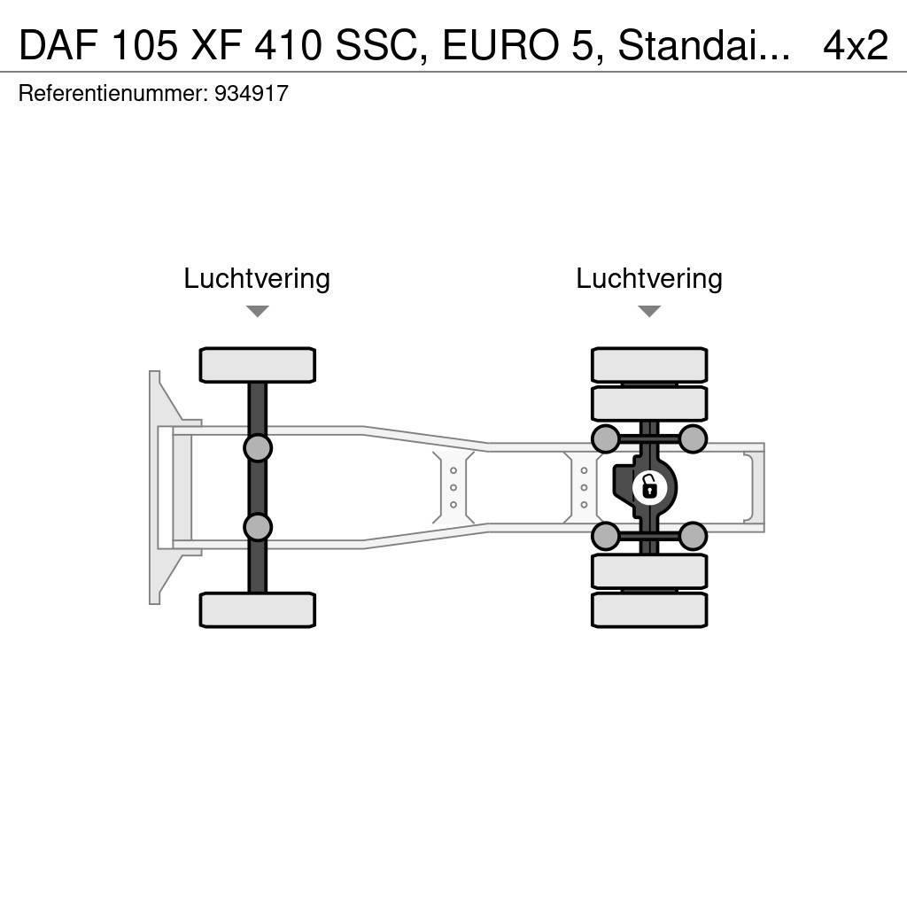 DAF 105 XF 410 SSC, EURO 5, Standairco Trekkvogner