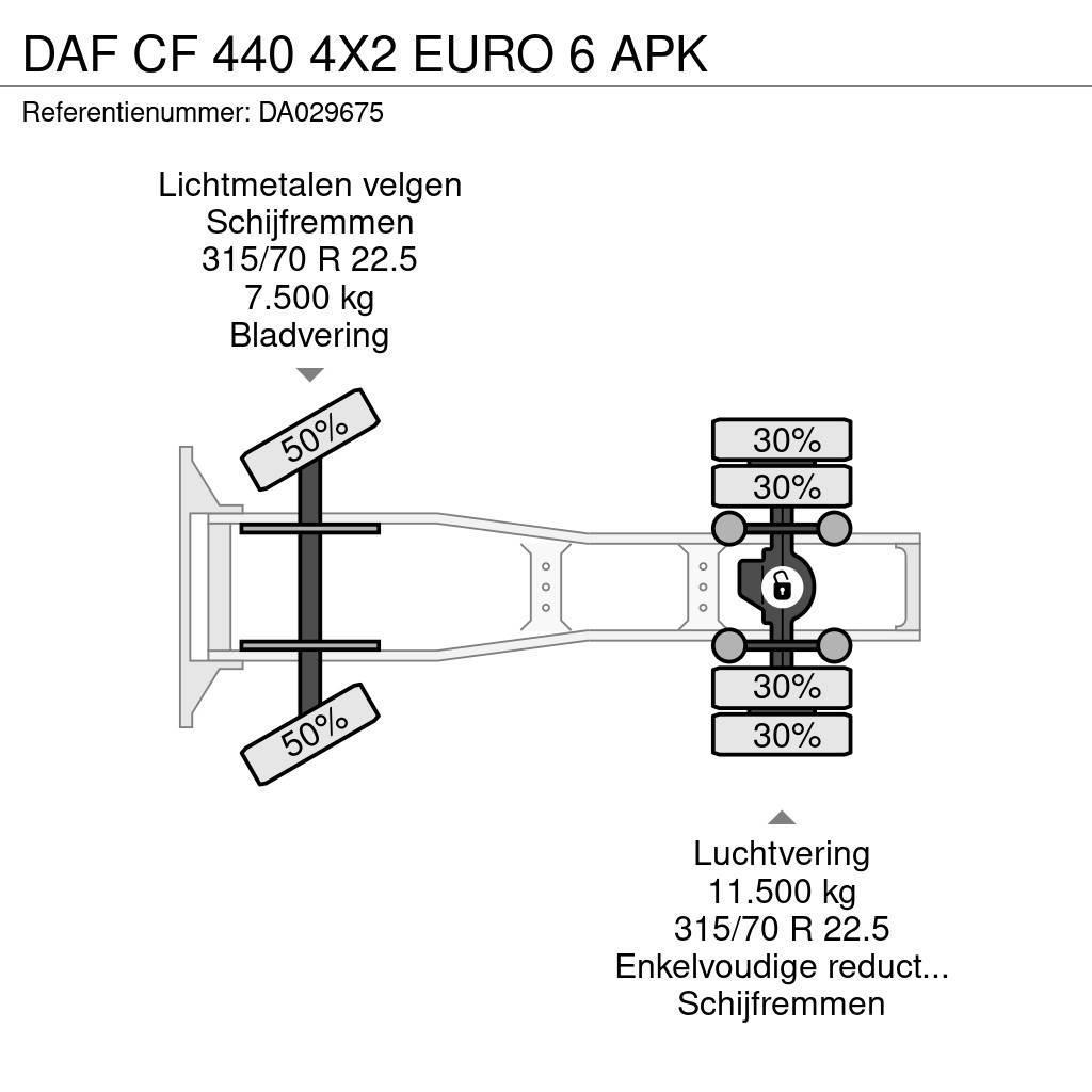 DAF CF 440 4X2 EURO 6 APK Trekkvogner