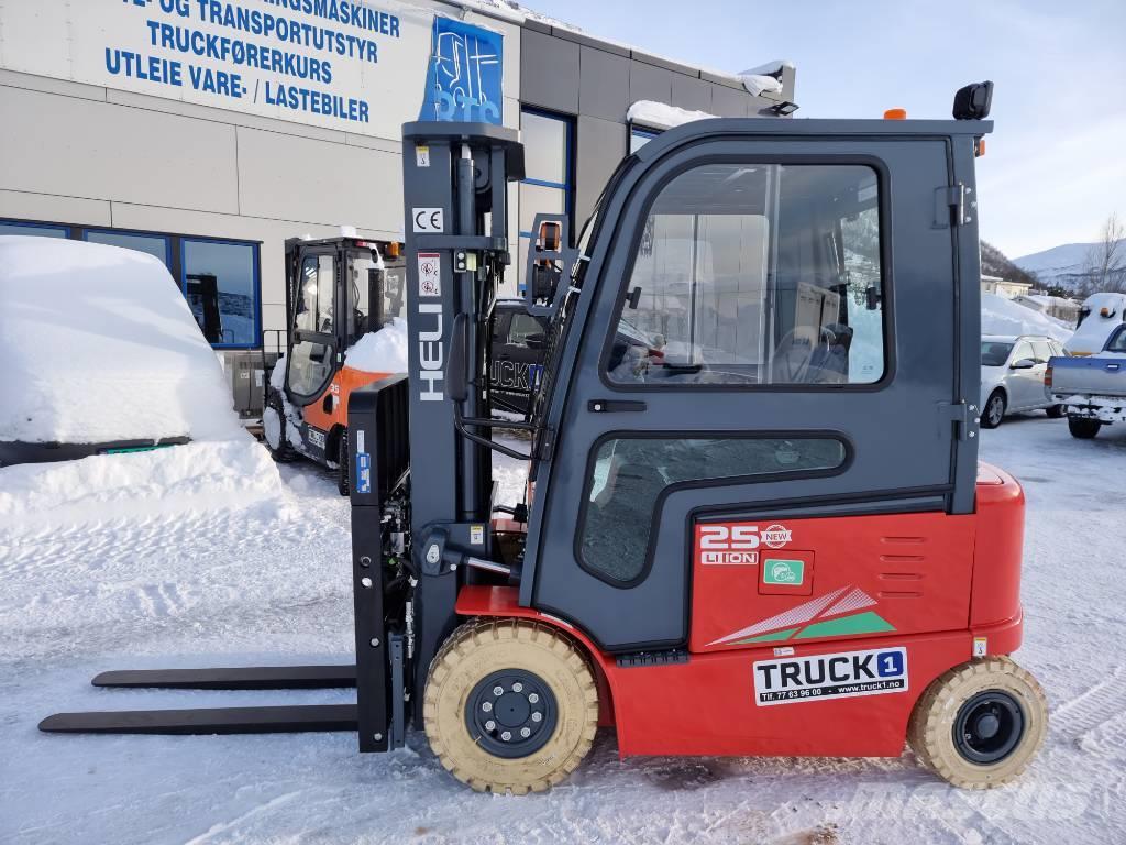 Heli 2,5 tonns Lithium el. truck - 4,7 m LH (PÅ LAGER) Elektriske trucker