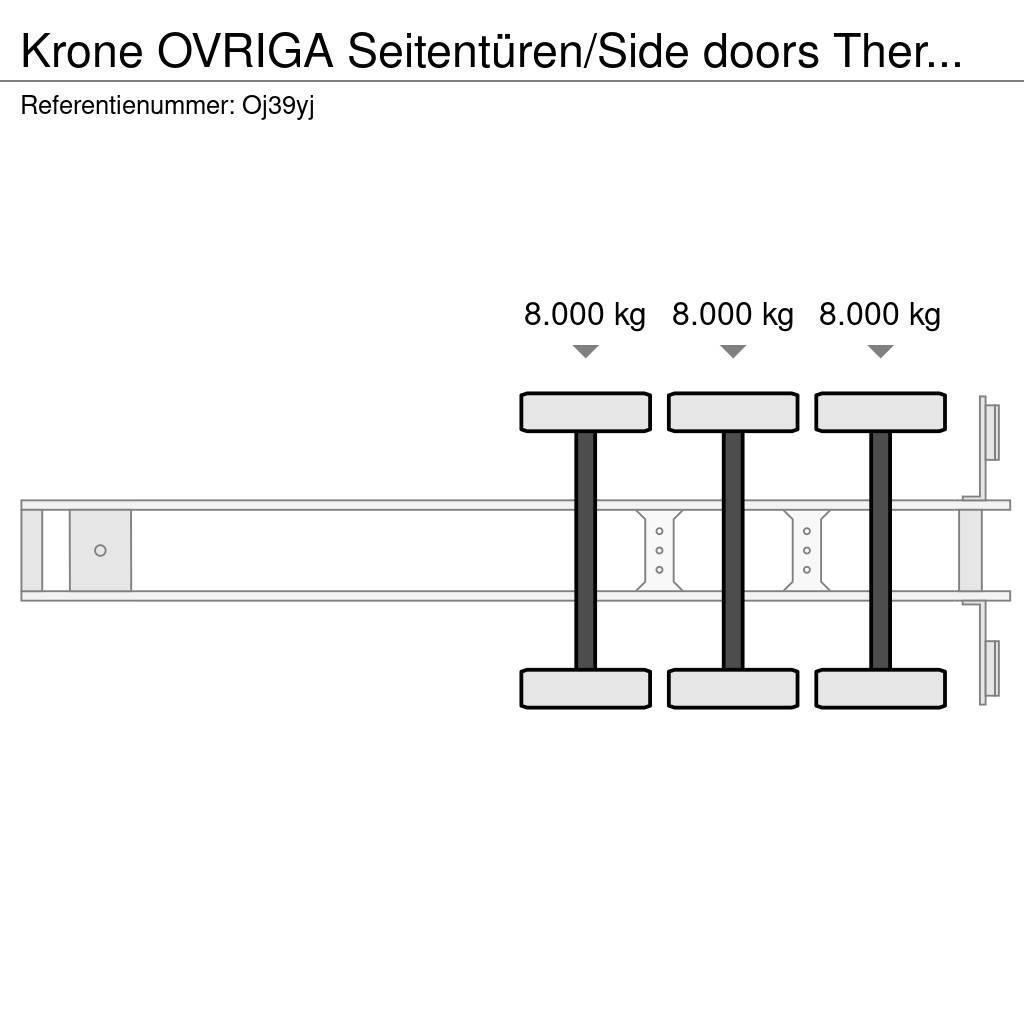 Krone OVRIGA Seitentüren/Side doors Thermo King SL400 Frysetrailer Semi