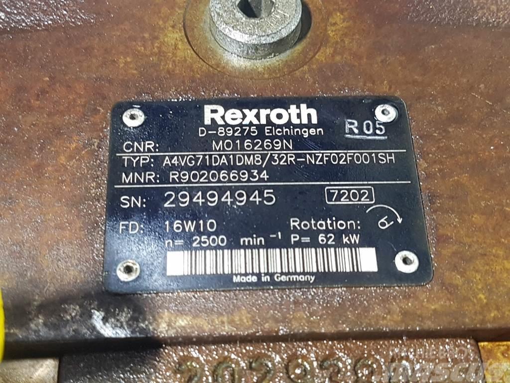 Rexroth A4VG71DA1DM8/32R-R902066934-Drive pump/Fahrpumpe Hydraulikk
