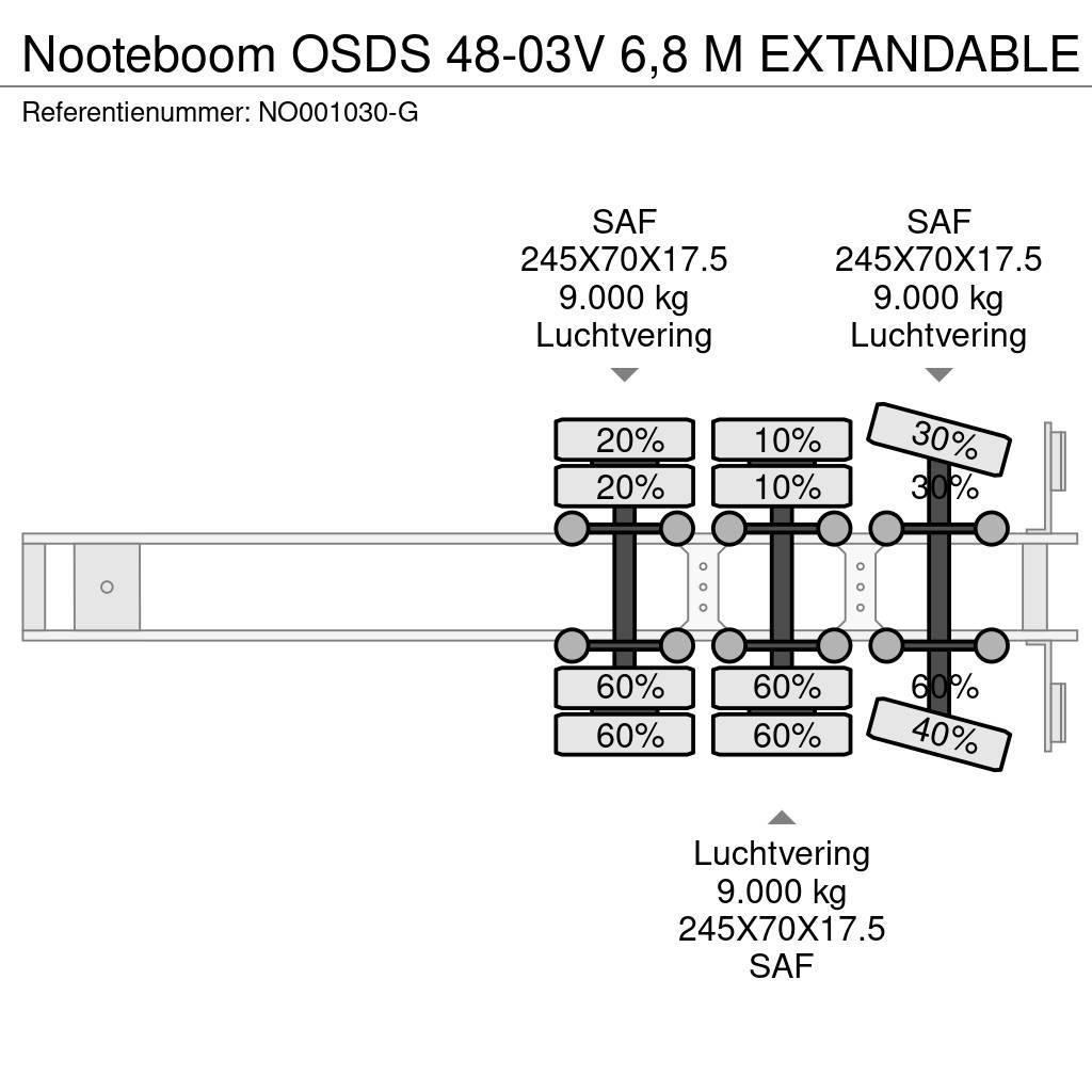 Nooteboom OSDS 48-03V 6,8 M EXTANDABLE Brønnhenger semi