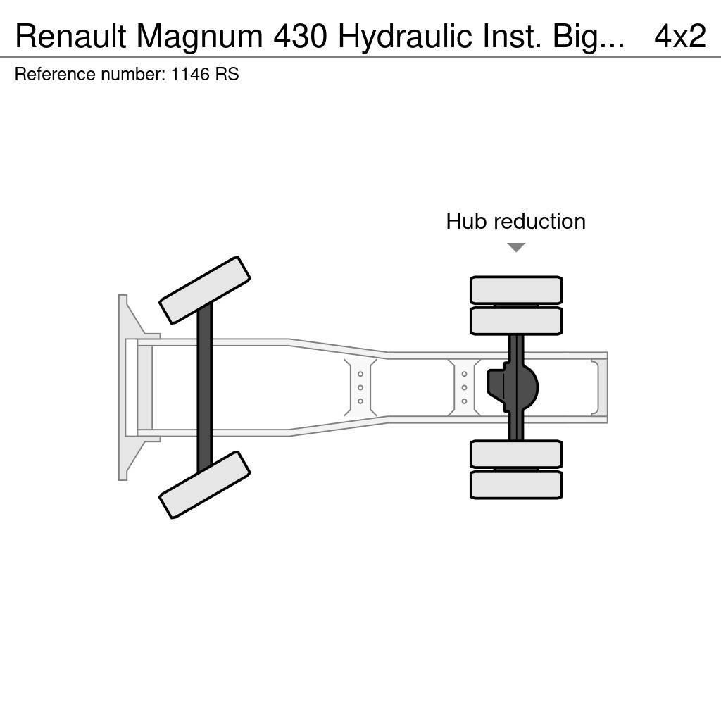Renault Magnum 430 Hydraulic Inst. Big Axle Good Condition Trekkvogner