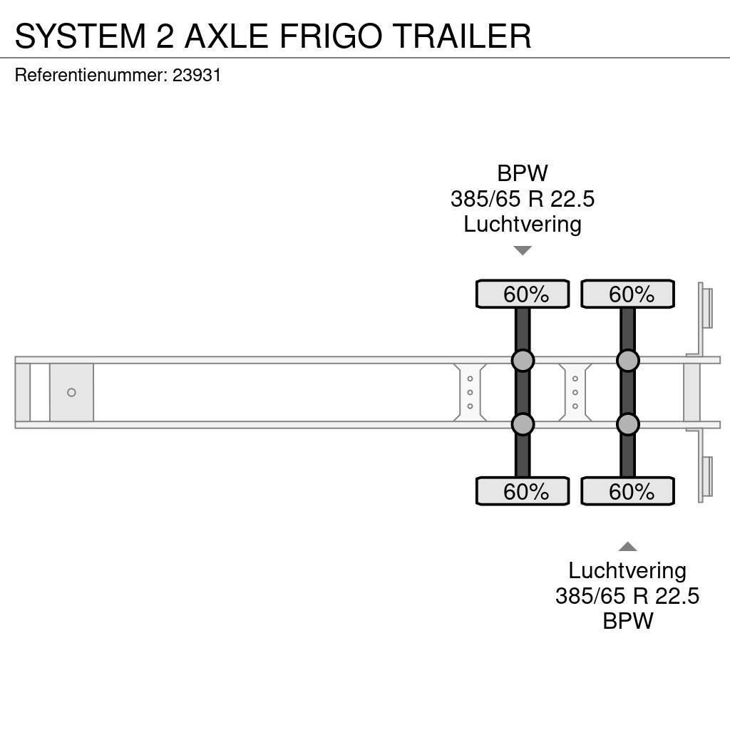  System 2 AXLE FRIGO TRAILER Frysetrailer Semi