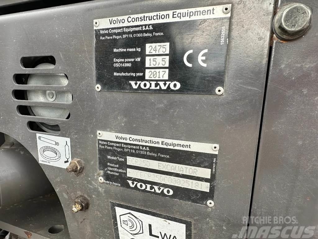 Volvo ECR25D | All Functions Minigravere <7t