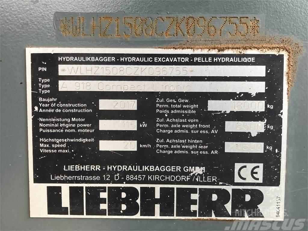 Liebherr A918 Compact Hjulgravere