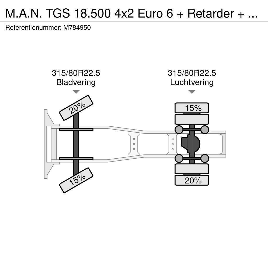 MAN TGS 18.500 4x2 Euro 6 + Retarder + Hydraulics Trekkvogner