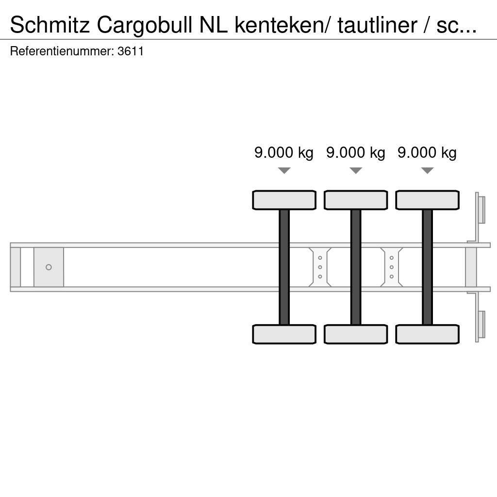 Schmitz Cargobull NL kenteken/ tautliner / schuifzeil / laadklep Gardintrailer