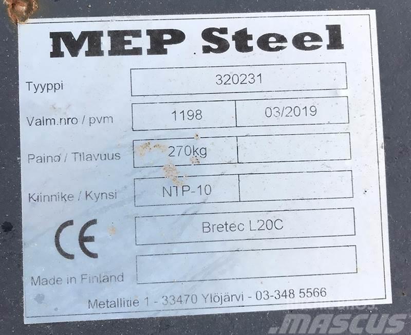  MEP Steel BRETEC L20C ISKUVASARAN KIINNIKELEVY NTP Andre komponenter