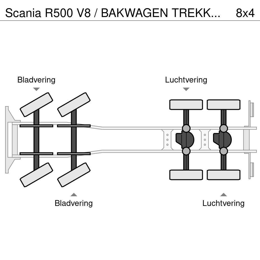 Scania R500 V8 / BAKWAGEN TREKKER COMBI / PALFINGER PK 53 Allterreng kraner