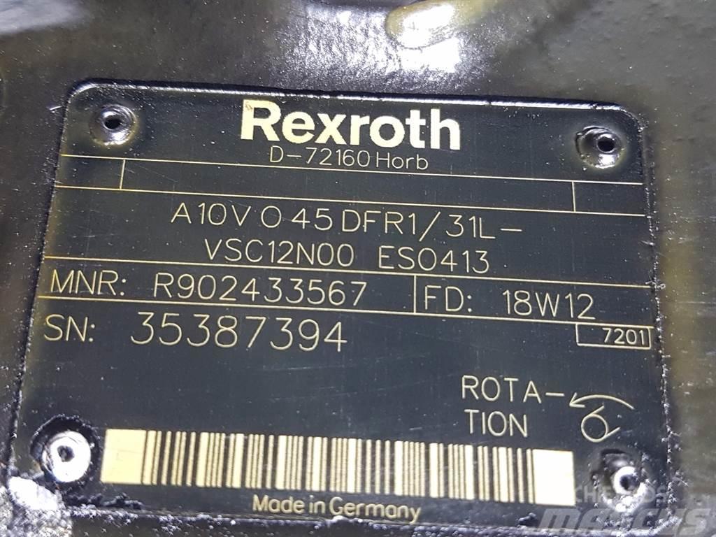 CLAAS TORION-Rexroth A10VO45DFR1/31L-Load sensing pump Hydraulikk
