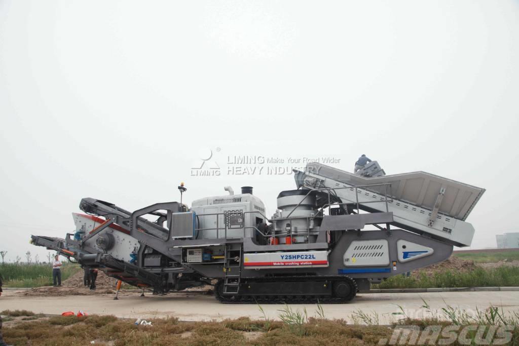 Liming Y3S2160 Mobile hydraulic Cone Crusher with Screen Mobile knuseverk