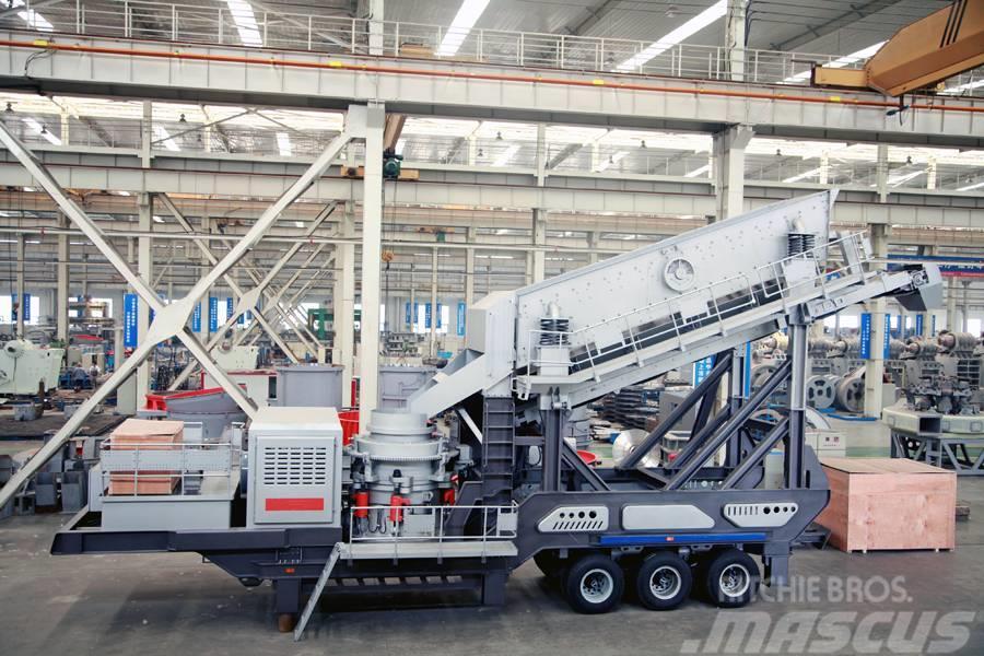 Liming Y3S2160 Mobile hydraulic Cone Crusher with Screen Mobile knuseverk