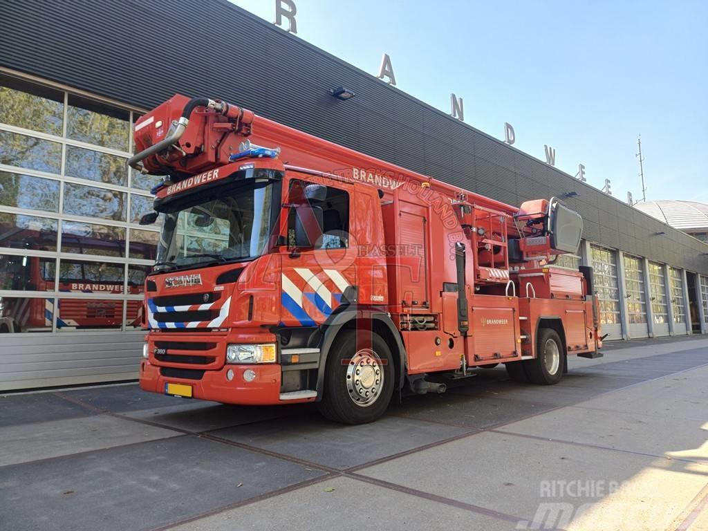 Scania P 360 Brandweer, Firetruck, Feuerwehr - Hoogwerker Brannbil