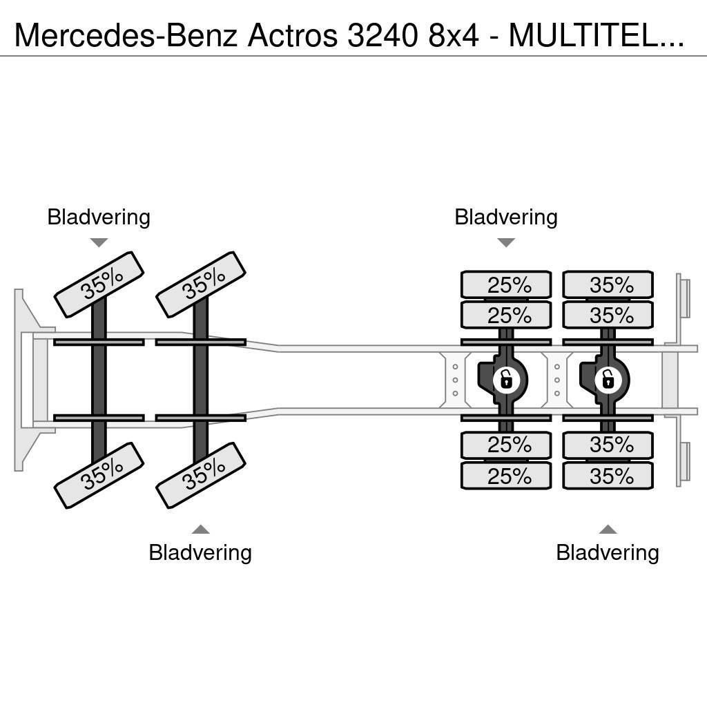 Mercedes-Benz Actros 3240 8x4 - MULTITEL J350TA Hoogwerker - Sky Bilmontert lift