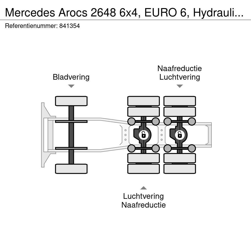 Mercedes-Benz Arocs 2648 6x4, EURO 6, Hydraulic, Retarder Trekkvogner