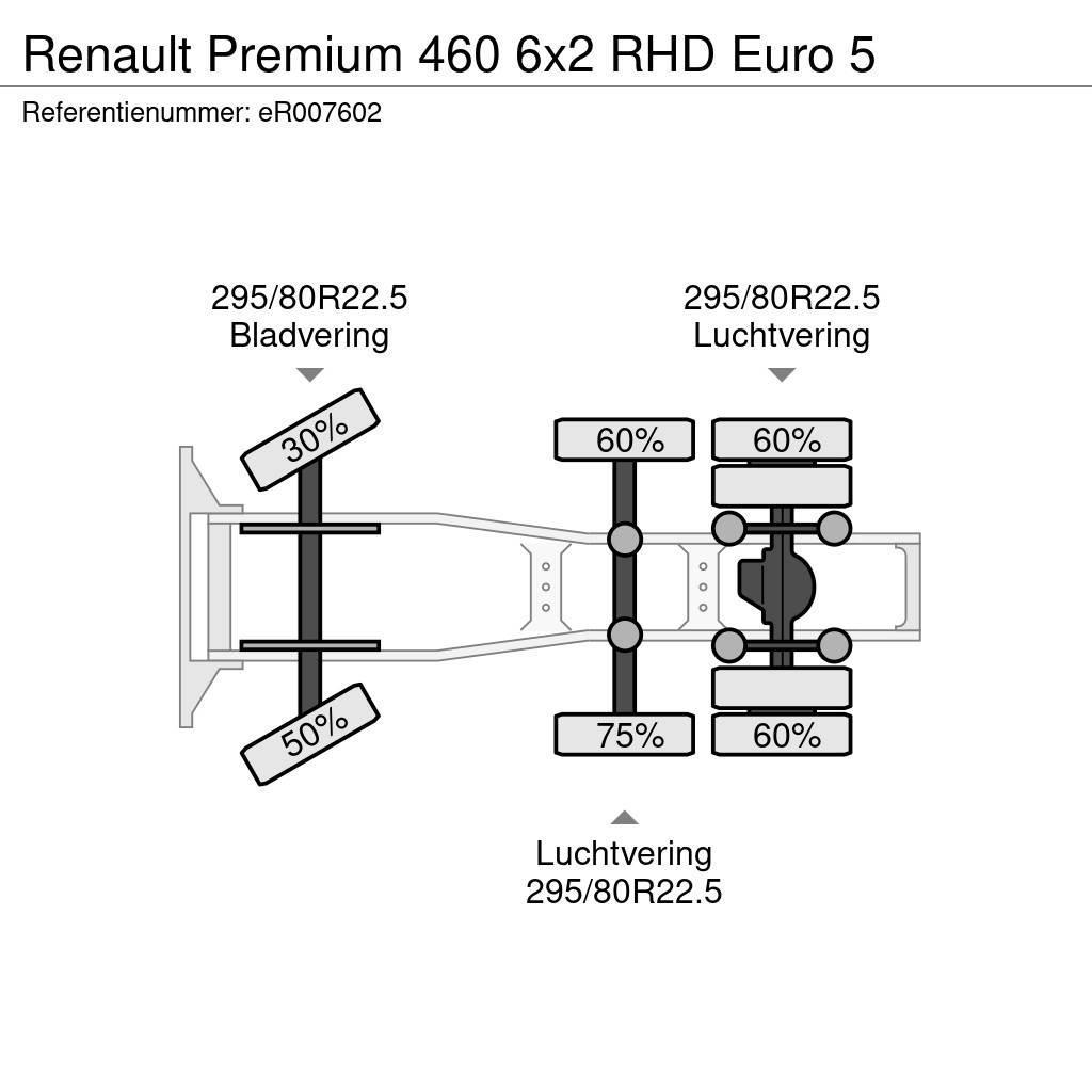 Renault Premium 460 6x2 RHD Euro 5 Trekkvogner