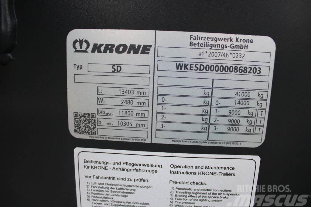 Krone 3x axle + 2x20/30/40/45ft + High Cube + BE APK 07- Containerchassis Semitrailere