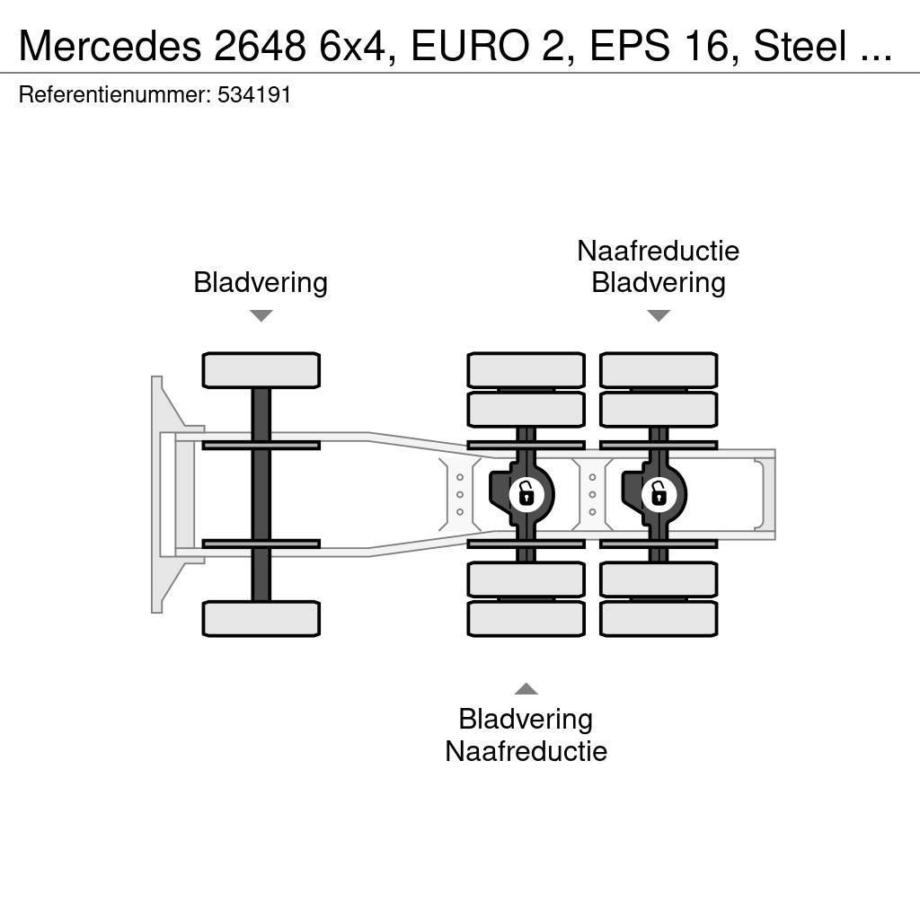 Mercedes-Benz 2648 6x4, EURO 2, EPS 16, Steel Suspension Trekkvogner