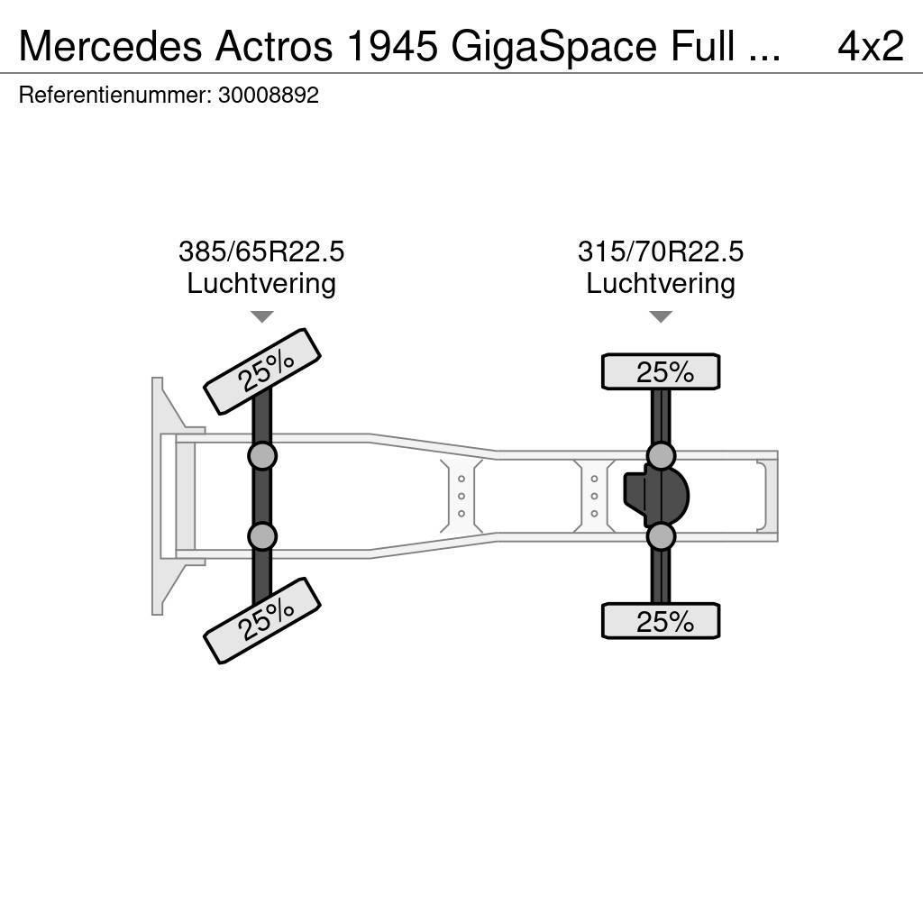 Mercedes-Benz Actros 1945 GigaSpace Full Retarder Trekkvogner