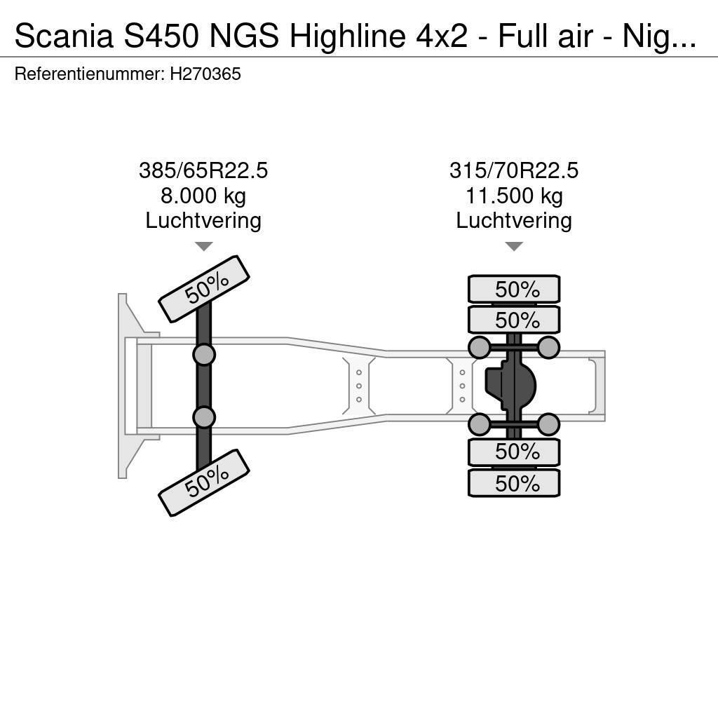 Scania S450 NGS Highline 4x2 - Full air - Night clima - R Trekkvogner